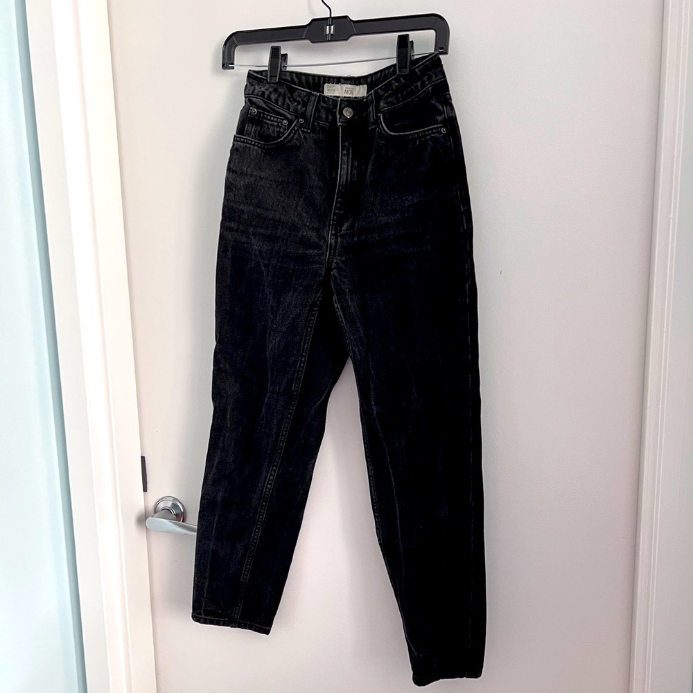 Top shop black mom Jean